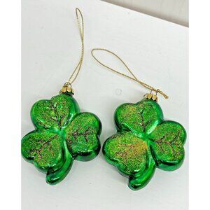 Bronner’s Shamrock Christmas tree ornament 3 leaf Clover St. Patrick's Day